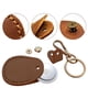 thumbnail image 3 of Paquete de 4 llaveros AirTag para Apple - Llavero AirTag de cuero - Colgante AirTag - Estuche AirTag - 100 % cuero de búfalo - Costuras reforzadas y cierre a presión anclado - Moonster, 3 of 8