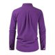 thumbnail image 3 of Men's Loose Cotton Linen Solid Color Lapel Long Sleeve Casual Cotton Linen Shirt TopM, 3 of 3