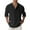 Black #28, variant on Men's Linen Shirts Long Sleeve Button Shirt Spring Big and Tall Henley Solid Tops 2026 Button Up Slim Fit Hawaiian Casual Shirt Purple L
