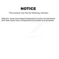 thumbnail image 2 of Transit Auto Front Rear Complete suspension Strut & TQ sway Bar Link Kit (8Pc) for Car Toyota Camry Excludes SE Models - Left Right Side (Driver Passenger) KSS-107875, 2 of 2