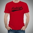 thumbnail image 5 of Raleigh City Baseball Script Basic Cotton T-Shirt - Small - Red, 5 of 6