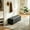 Gray + PU + Foam, variant on AUU 60.2" PU Upholstered Storage Bench with Tufted Flip-Top – End of Bed Ottoman, Footrest Stool for Living Room, Bedroom, Entryway, Dining Room, Dorm, or Corner