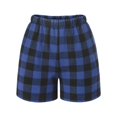 thumbnail image 4 of Ruyang Boys Girls Plaid Shorts with Pocket Elastic Waist Daily Active Shorts Pull On Comfort Soft Loungewear Bottoms, 4 of 4