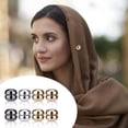 thumbnail image 6 of 8pcs Hijab Magnetic Pins, Multi-Purpose Pinless Strong Hijab Pins Scarf Magnetic Clasp Hijab Pins Magnetic Brooch Pin for Women Hijabs Scarves Clothes(Electroplating), 6 of 6