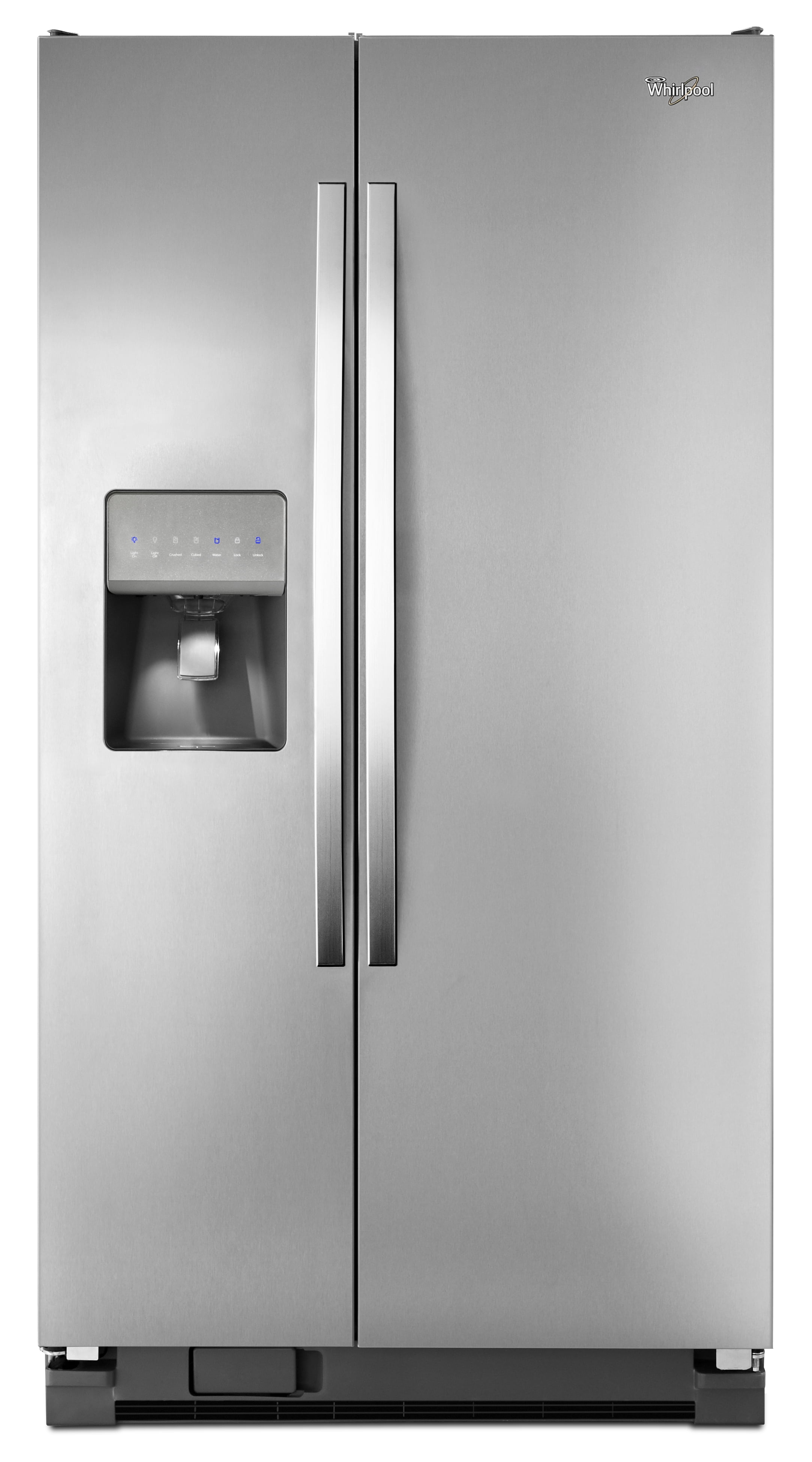 whirlpool 25 cubic feet side by side