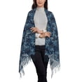 thumbnail image 3 of Cauagu Hawaiian Style Print Women Wrap Shawl tassels Scarves Retro Scarf 77.6"X28.3", 3 of 8