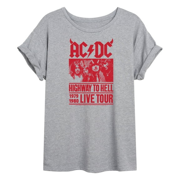 ACDC - Highway To Hell Poster - Juniors Ideal Flowy Muscle T-Shirt