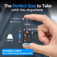 thumbnail image 6 of Forge TSA Approved Combination Luggage Locks, Black 4 Pack, 6 of 8