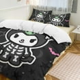 thumbnail image 6 of Cartoon Kuromi And Melody 3-Piece Bed Set Warm and Comfortable Kawaii Bedding Set Cute Soft Microfiber Bedclothes for Boys Girls Kids 86"x70", 6 of 8