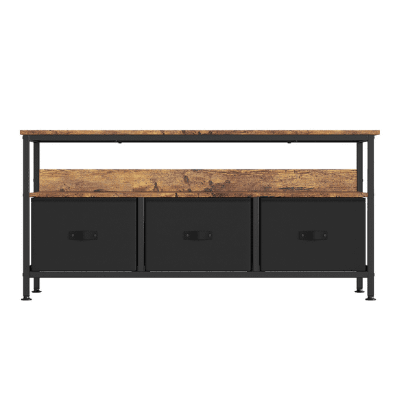 TV Stand and Dresser with Storage TV & Media Console Table Furniture TV Stand for Bedroom Small TV Stand Dresser with Drawers and Shelves