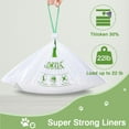 thumbnail image 3 of Cat Litter Box Liner Bags Compatible with Self-Cleaning Litter Box Robot 100 Pack, Waste Drawer Liners Heavy Duty White 9-11 Gallon, 3 of 7