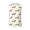 thumbnail image 6 of Picia Dachshund Going To Play Tennis mens Cotton Tank Undershirts , Moisture-wicking Ribbed Tanks, Lightweight Cotton Tank Undershirts-Large, 6 of 8