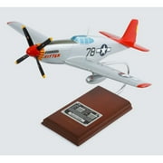 Daron Worldwide North American Aviation P-51C Tuskegee Kitten Model Airplane signed by Charles McGee