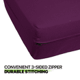 thumbnail image 3 of Twin Size 39"x75"Solid Futon Cover Mattresses Slipcover Fit 6"- 8", Burgundy, 3 of 9