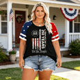 thumbnail image 6 of Fabrcox L-5XL 250th Anniversary USA Shirt 1776-2026 Flag Print 4th July Shirts for Women Independence Day Freedom Patriotic Shirts for Women Funny, 6 of 6