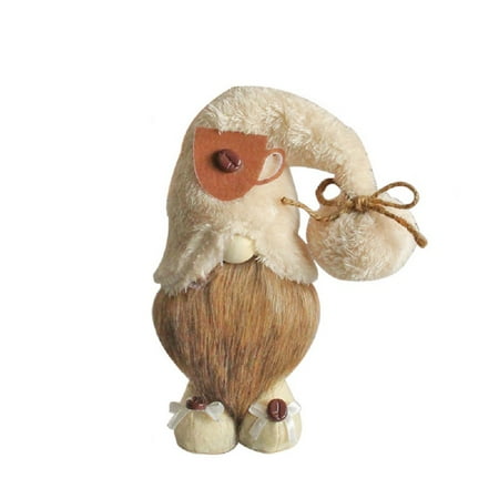 

Esaierr Coffee Gnomes Faceless Doll Decorations innovate Coffee Bar Standing Doll Display Pieces for Home Kitchen Farmhouse