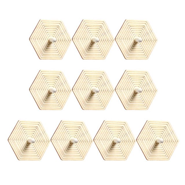 Set Niños Diy Pintura Para Colorear Gyro Juguetes De Madera Spinning Tops Diy Fiesta Favores Juegos Educativos Regalos10 Unids seitruly FN007815-04