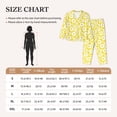 thumbnail image 4 of Pajama Sets for Women 2 Pcs, Beautiful Daisies Flowers Button Down Long Sleeve Sleepwear Lounge PJ Sets, 4 of 6