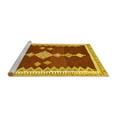 thumbnail image 2 of Ahgly Company Machine Washable Indoor Rectangle Abstract Yellow Contemporary Area Rugs, 3' x 5', 2 of 4