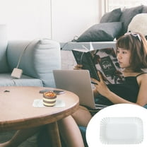 LIOOBO dessert plate Round Disposable Plates White 100PCS