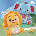 thumbnail image 3 of YOPTOP 2Pcs Interactive Cartoon Animal Keyboard Toy - Multifunctional Light-Up Finger Play Instrument for Early Learning & Fun Made of Durable ABS Material, 3 of 6