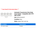 thumbnail image 2 of Automatic Transmission Valve Body Cover Gasket - Compatible with 1979 GMC G2500, 2 of 2