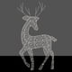 thumbnail image 2 of Adornos De Reno Lámpara DIY Elk Deer Statue Handmake Iron Art Reno Estatua Navidad Decoraciones navideñas, 2 of 7