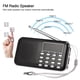 thumbnail image 3 of Mini Radio FM portátil digital Altavoz estéreo de 3 W Reproductor de audio MP3 Calidad de audio de alta fidelidad con soporte de pantalla de 2 pulgadas Unidad flash USB Tarjeta TF Entrada auxiliar, 3 of 7