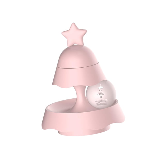 Juguete para gatos, tocadiscos, pelotas de juguete para gatos, pista divertida, juguetes, ejercitador de entrenamiento, juego de diversión, mantiene 2 capas rosa