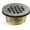 Silver, variant on Kohler K-22675 Round Grid Shower Drain - Brushed Stainless
