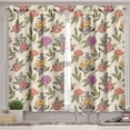 thumbnail image 2 of Ambesonne Flowers Valance & Curtain, Vintage Flower and Anchors, 55"x45", Multicolor, 2 of 7