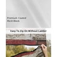 thumbnail image 6 of 4th of July RV Awning Sun Shade Screen 9'X7' Retro American Flag Mesh Sunscreen Rustic Red Brick Wall Awning Shade Screen with Zipper UV Blocker Completed Kits Outdoor Canopy for RV Motorhome Camper, 6 of 7