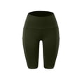 thumbnail image 5 of LEEYNEER Plus Size Shorts  Womens Athletic Shorts  Women Basic Slip Bike Shorts  Compression Workout Leggings Yoga Shorts  Comfy Beach Shorts  Yoga Pants  Cycling Sport Shorts Black L, 5 of 5