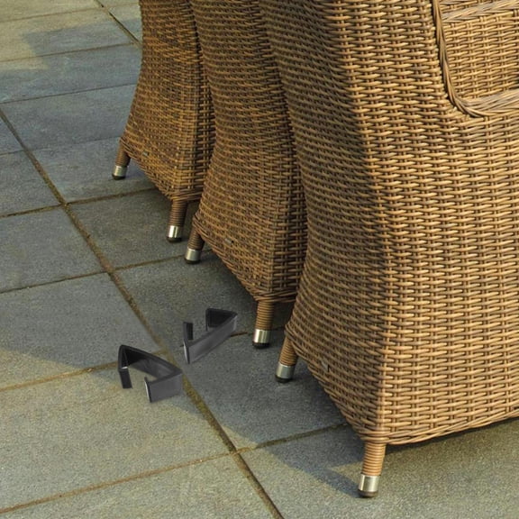FONDOTIN 4pcs Wicker Furniture Clip Wicker Sofa Clips Rattan Wicker Chair Fasteners Furniture Clamps Rattan Furniture Clamps Patio Sofa Clamps