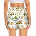 thumbnail image 2 of Lsque Cute Frog Printed Women's Running Shorts with Liner Pockets,Elastic Quick Dry Workout Athletic Gym Yoga Shorts,Womens High Waist Shorts-Small, 2 of 9