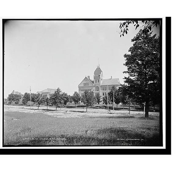 Historic Print, Alma College, Alma, Michigan, 16" x 20"