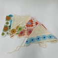 thumbnail image 3 of SikaFu Version Triangle Scarf Handmade Crochet Knitted Headband With Retro Internet Celebrity Cute And Sweet Flower Tie Headband, 3 of 9