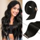 thumbnail image 1 of Extensiones de pelo YDDM Natural Black con cinta adhesiva, 40 unidades, 50 cm, 1 of 7
