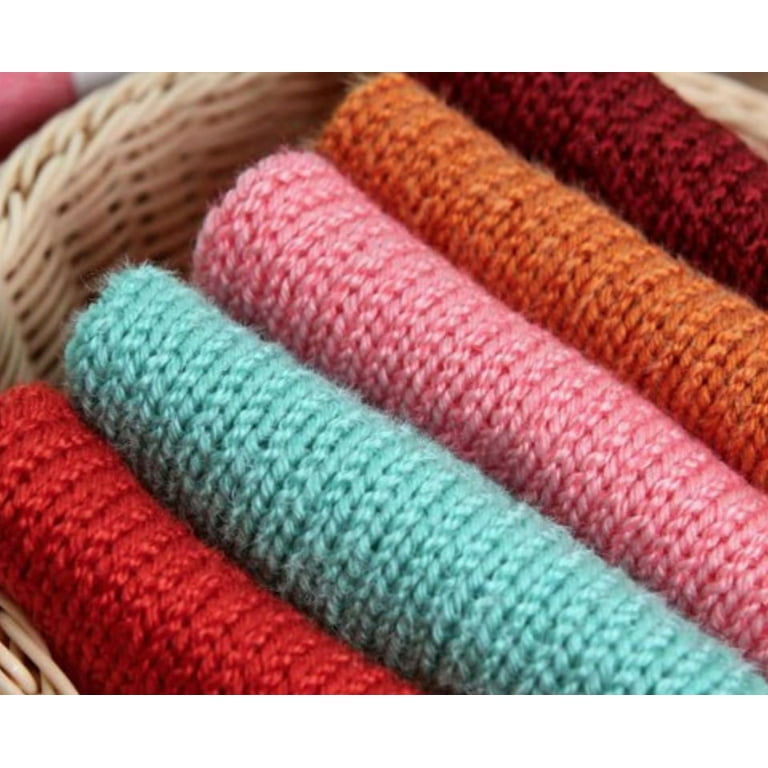 Yonkey Monkey Fluffy Wool Blend Yarn - 3 Skeins (Dream Purple), 50% Wool 50% Acrylic For Knitting & Crochet