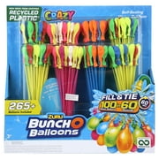 Crazy Bunch O Balloons 265 Rapid-Filling Self-Sealing Water Balloons (8 Pack) by ZURU