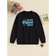 thumbnail image 2 of FEORJGP Mommy and Me Matching Sweatshirts 0-2Y Toddler Letter Print Crew Neck Pullovers/Rompers Long Sleeve Tops Family Matching Clothes for Spring Fall, 2 of 9