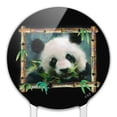 thumbnail image 3 of Acrylic Panda Bear Bamboo Cake Topper Party Decoration for Wedding Anniversary Birthday Graduation, 3 of 7