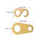 thumbnail image 2 of GOOHOCHY 3Pares Accesorios Metálicos Para Relojes Con De Cadena Dorados Para Uso En Pared, 2 of 7