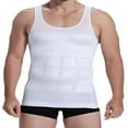 thumbnail image 1 of Mens Body Shaper Vest Under Shirt Waist Back Support, 1 of 4