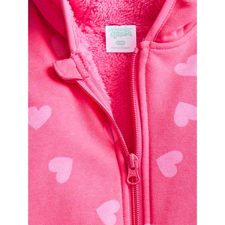 Wonder Nation Baby Fleece-Lined Pram Suit photo 3