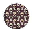 thumbnail image 4 of Spare Tire Cover, Funny Skull Star Wheel Cover Tire Covers For Trailers Car Truck Camper Universal Tire Covering Fits Diameter14"-17", 4 of 4