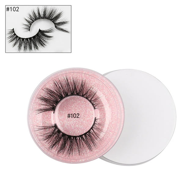 Pisexur Belleza Maquillaje 1 par de pestañas postizas 3D de gran volumen para maquillaje de ojos.para mujeres y hombres