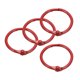 thumbnail image 1 of Anillos de encuadernación sueltos Uxcell, anillo de libro de metal de 30mm/ 1.18", rojo, paquete de 4, 1 of 5