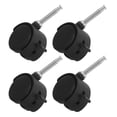 thumbnail image 5 of KAKOWELY Roulettes en Plastique 4 Pcs Roulettes en Plastique pour Chaises de Bureau Roulettes en Plastique Roulettes de Chaise Roulante Roulettes de Remplacement Roulettes en Plastique Roulettes de Bureau, 5 of 5