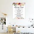 thumbnail image 5 of Koyal Wholesale Marriage Prayer Canvas Wall Art Decor, Watercolor Fall Marsala Floral Design, Wedding Registry Ideas, 5 of 5